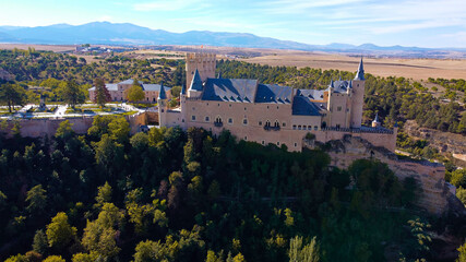 Segovia budynek architektura zabytek miasto - obrazy, fototapety, plakaty
