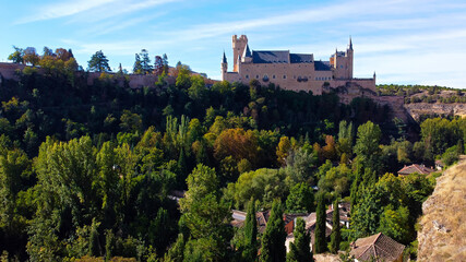 Segovia budynek architektura zabytek miasto - obrazy, fototapety, plakaty