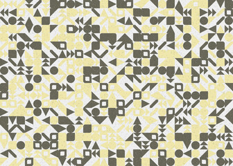 Abstract Geometric Pattern generative computational art illustration