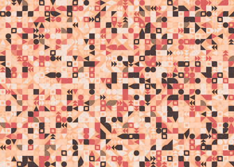 Fototapeta premium Abstract Geometric Pattern generative computational art illustration