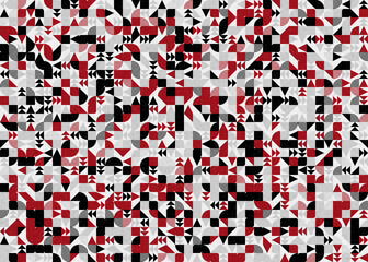 Abstract Geometric Pattern generative computational art illustration