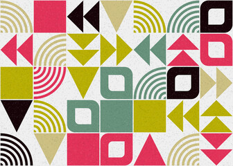 Obraz premium Abstract Geometric Pattern generative computational art illustration