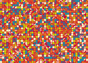 Abstract Geometric Pattern generative computational art illustration