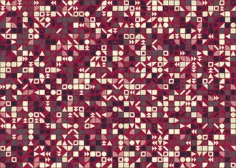 Abstract Geometric Pattern generative computational art illustration