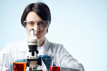 Fototapeta premium scientist research biology ecology experiment analysis isolated background