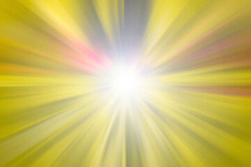 Yellow and red acceleration with bright flash