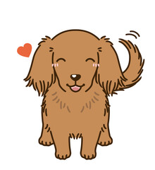 懐くダックスフンド（レッド）