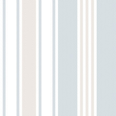 Stripe pattern in light blue, beige, white for spring summer autumn winter. Seamless herringbone textured large wide stripes for blanket, duvet cover, upholstery, other modern fashion textile print. - obrazy, fototapety, plakaty