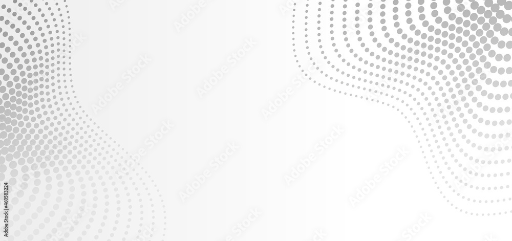 Poster abstract gray halftone effect background with copy space.