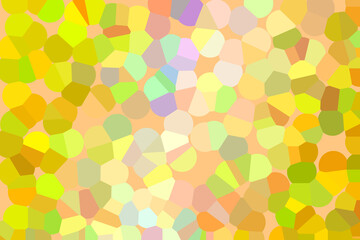 Fototapeta na wymiar Vivid yellow, green and orange macro pointillism