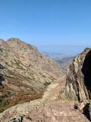 Montagne corse vue sur la mer
