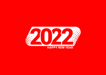 2022 Happy New Year Logo Design  Template