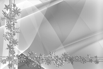 Weihnachten Hintergrund abstrakt Sterne Rahmen monochrom silber grau schwarz hell dunkel isoliert auf weiß Weihnachtsmotiv