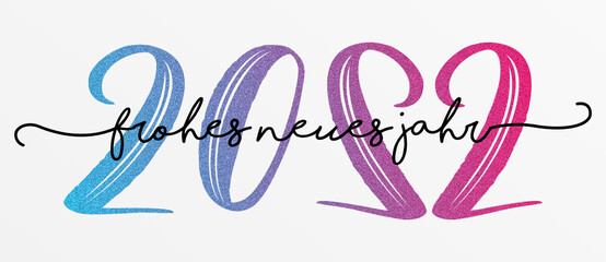 frohes neues Jahr 2022 Herz