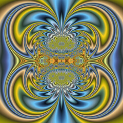 Floral abstraction, patterns, ornaments of floral compositions combining a variety of tones