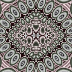 Floral abstraction, patterns, ornaments of floral compositions combining a variety of tones