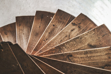 close up of an wooden stairs