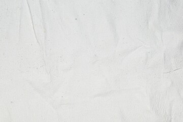 Abstract white crumpled paper background texture