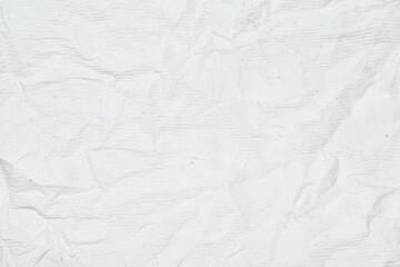 white crumpled paper texture abstract background