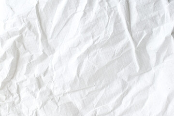 Fototapeta na wymiar white crumpled paper texture abstract background