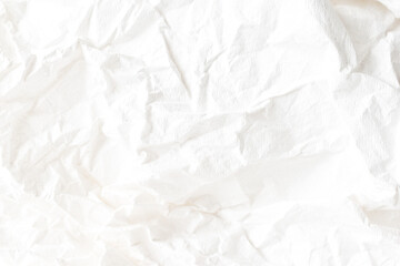 white crumpled paper texture abstract background