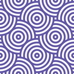 Seamless pattern with blue circles