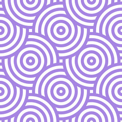 Seamless pattern with purple circles