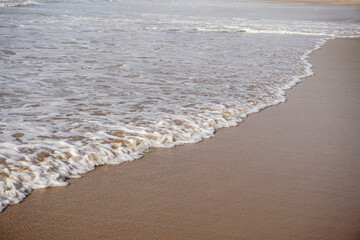 The coast of the ocean in Portugal.
