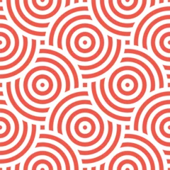Seamless pattern with red circles