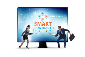Smart contracts as illustration of blockchain technology
