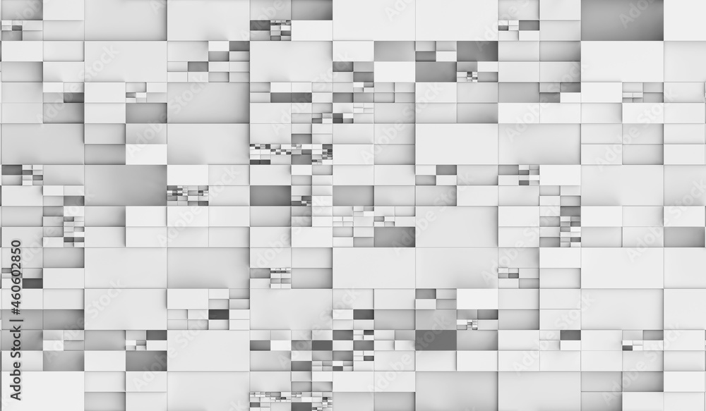 Poster abstract geometric technology background. 3d rendering