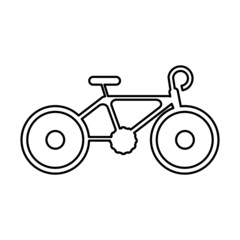 Bike icon isolated on a white background