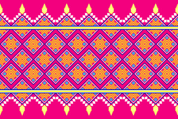 Ethnic seamless pattern traditional Design for clothing,background,carpet,wallpaper, wrapping,Batik,fabric,Vector illustration.embroidery style.