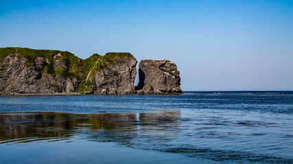 Cape Tichy in Tichy Bay. Sakhalin, Russia. Sea of Okhotsk, Pacific Ocean