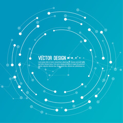 Vector abstract background with circles