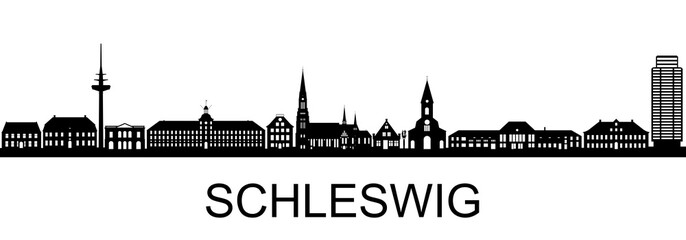 Schleswig Silhouette - obrazy, fototapety, plakaty