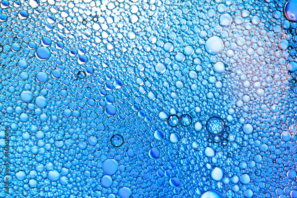 Wall mural COLORED DROPS OF WATER ON THE GLASS. BACKGROUND FOR DESIGN