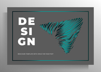 Print cover design template. Vector illustration.