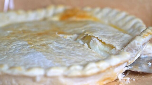 fresh layered buko pie that are widely available in the southern part of Luzon, Philippines