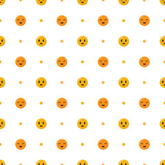 smile emoticon seamless pattern