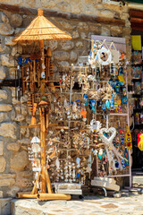 Souvenir store in the old town of Nessebar, Bulgaria