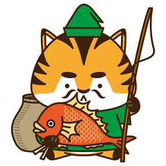 七福神の恵比寿様に扮した寅