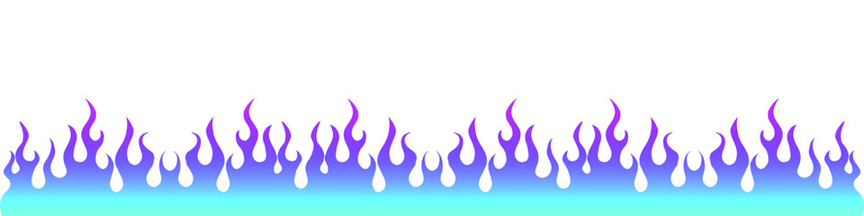 Fire gradient silhouette icon, sticker. Hand drawing illustration isolated on white background. Vector EPS 10