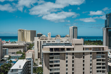 City view of Waikiki,  Honolulu, Oahu, Hawaii
