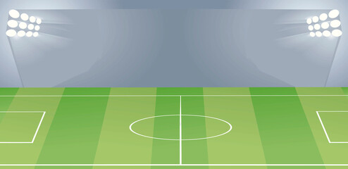 Small soccer field.  vector illustration