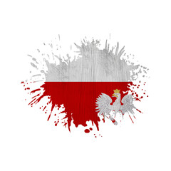 World countries. Sublimation background. Abstract shape. Poland