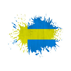 World countries. Sublimation background. Abstract shape. Sweden