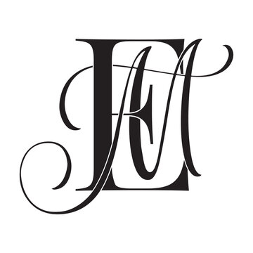 em, me, monogram logo. Calligraphic signature icon. Wedding Logo Monogram. modern monogram symbol. Couples logo for wedding