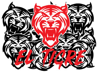 Tiger Mascot Graphic