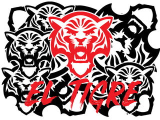 Tiger Mascot Graphic